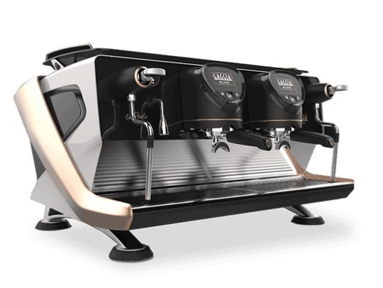 Macchina espresso professionale a 2 gruppi per caffè in grani